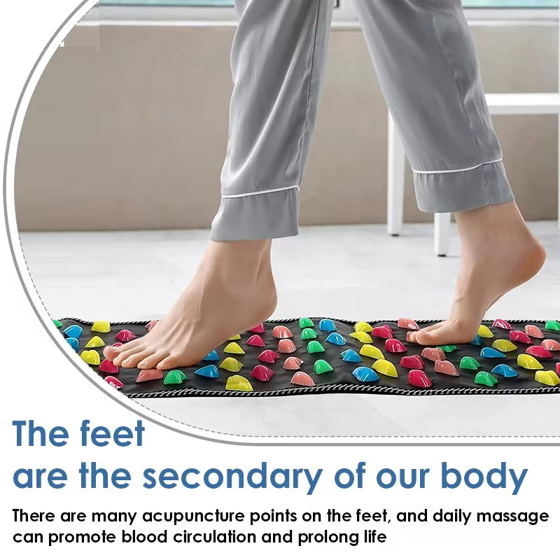New Fingerpressure Board Foot Foot Massage Pad Health Walk Foot Pressure Board Massage Pad Imitation Goose Soft Stone Road